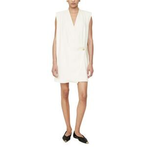 Anine Bing Draped Beige Venice Mini Size S Dress